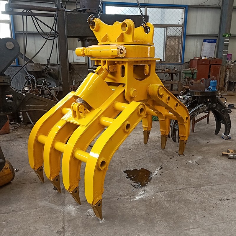 挖机旋转抓钢机